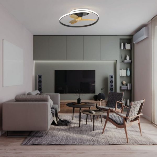 OCEAN VENTILADOR NEGRO LED 8236 MANTRA - Imagen 2