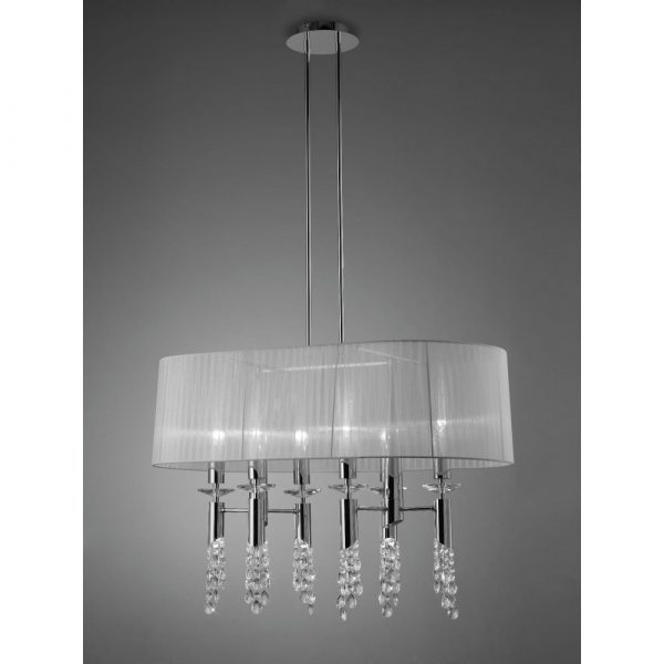 MANTRA TIFFANY CROMO COLGANTE 12L - Imagen 2