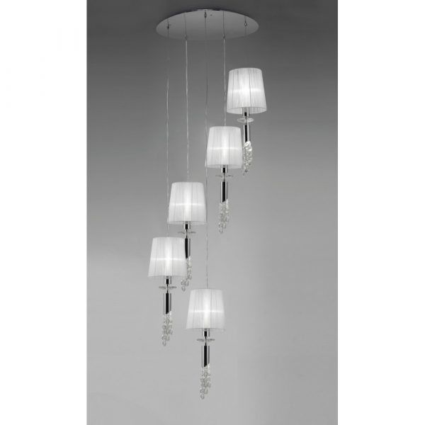 MANTRA TIFFANY CROMO COLGANTE 5+5L - Imagen 2