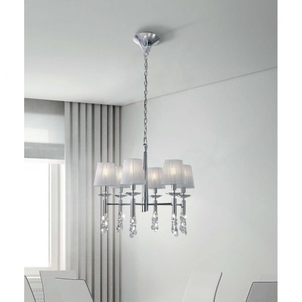 MANTRA TIFFANY CROMO COLGANTE 6+6L - Imagen 3