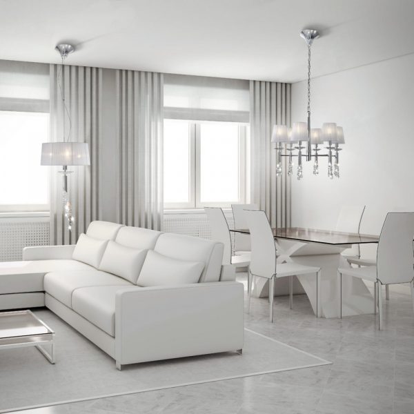MANTRA TIFFANY CROMO COLGANTE 6+6L - Imagen 4