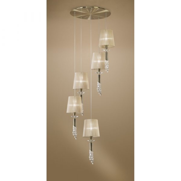 MANTRA TIFFANY CUERO COLGANTE 5+5L - Imagen 2