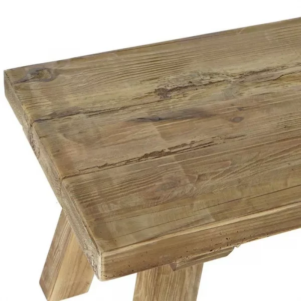 MESITA AUXILIAR MADERA RECICLADA 150X39X43 - Imagen 3