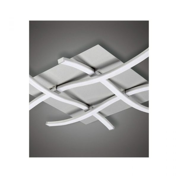 PLAFON - DIMABLE NUR PLATA/CROMO LED 34W 3000K - Imagen 3
