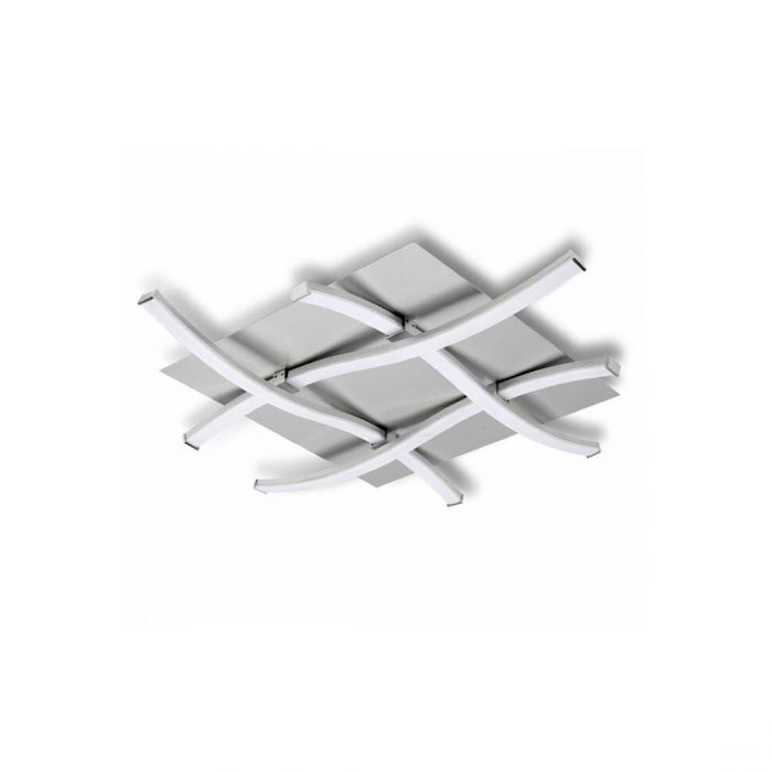 PLAFON - DIMABLE NUR PLATA/CROMO LED 34W 3000K