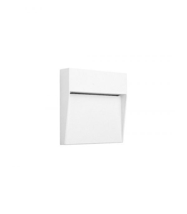APLIQUE SEÑALIZADOR CUADRADO 6W BAKER BLANCO 7016 MANTRA