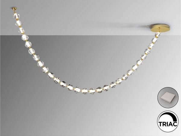 ZARIA II LAMPARA 29L ORO TRANSPARENTE DIMABLE 448925 SCHULLER - Imagen 4