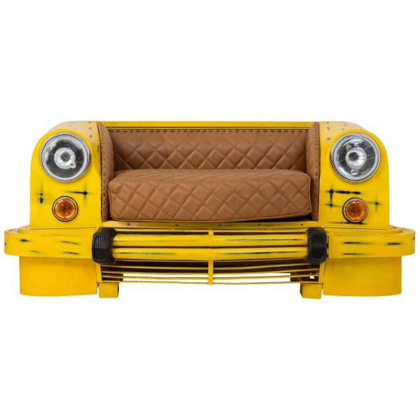 SOFA COCHE AMARILLO 154X76X70CM - Imagen 2
