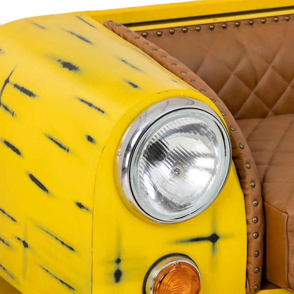 SOFA COCHE AMARILLO 154X76X70CM - Imagen 3
