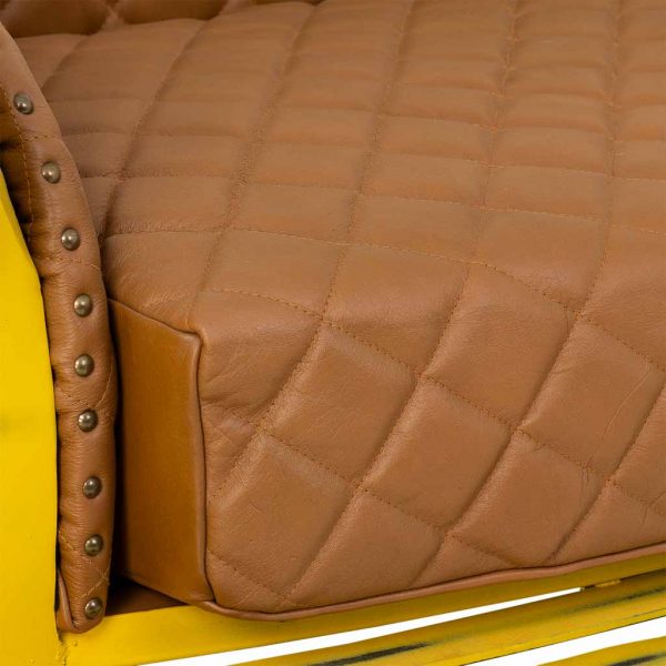SOFA COCHE AMARILLO 154X76X70CM - Imagen 5