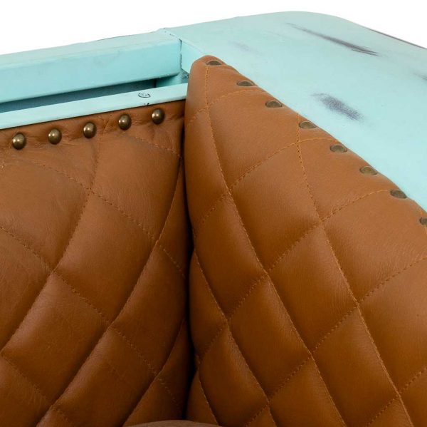 SOFA COCHE TURQUESA 154X76X70CM - Imagen 6