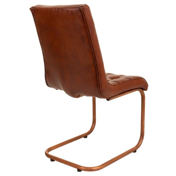SILLA DE METAL Y PIEL 46X46X93CM - Imagen 4