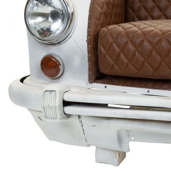 SOFA COCHE DE METAL Y TAPIZADO 157X68X68CM - Imagen 8