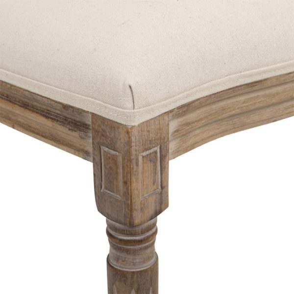 SILLA DE MADERA TAPIZADA 48X46X96CM - Imagen 5