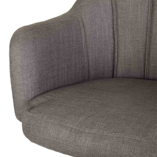 SILLA DE MADERA Y TAPIZADA CON RUEDAS 63X54X40/87H CM - Imagen 5