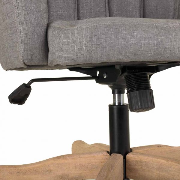 SILLA DE MADERA Y TAPIZADA CON RUEDAS 63X54X40/87H CM - Imagen 8