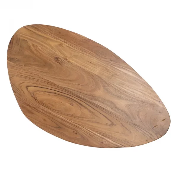 S/2 MESA CENTRO NATURAL MADERA-METAL 110 X 63 X 40 CM - Imagen 10
