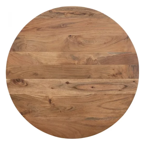 S/2 MESA CENTRO NATURAL MADERA-METAL 70 X 70 X 40 CM - Imagen 8