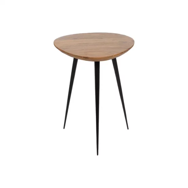 S/3 MESA CENTRO NATURAL MADERA-METAL 86 X 81 X 43 CM - Imagen 5