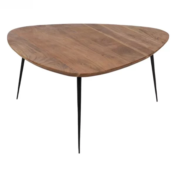S/3 MESA CENTRO NATURAL MADERA-METAL 86 X 81 X 43 CM - Imagen 6