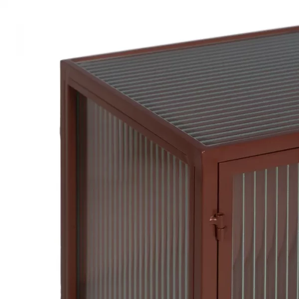 VITRINA TEJA METAL-CRISTAL 52 X 33 X 90 CM - Imagen 5