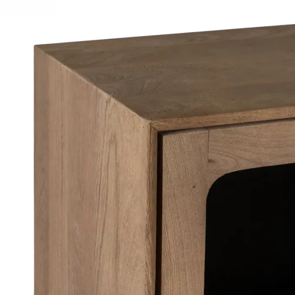 ARMARIO NATURAL MADERA DE MANGO SALÓN 107 X 40,50 X 142 CM - Imagen 5