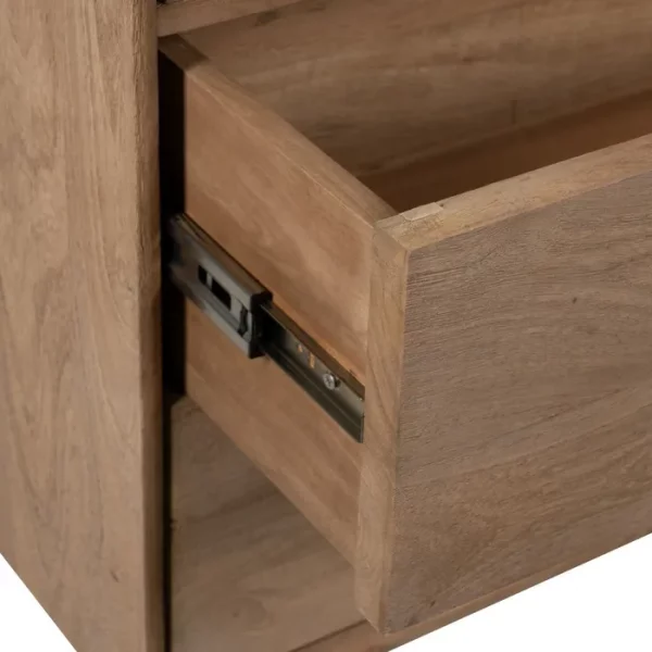 ARMARIO NATURAL MADERA DE MANGO SALÓN 107 X 40,50 X 142 CM - Imagen 8