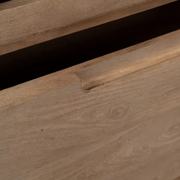 ARMARIO NATURAL MADERA DE MANGO SALÓN 107 X 40,50 X 142 CM - Imagen 9
