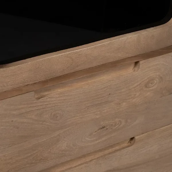 ARMARIO NATURAL MADERA DE MANGO SALÓN 107 X 40,50 X 142 CM - Imagen 10