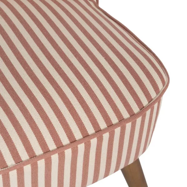 SILLÓN RAYAS TERRACOTA MADERA DE CAUCHO 54 X 64 X 73 CM - Imagen 9