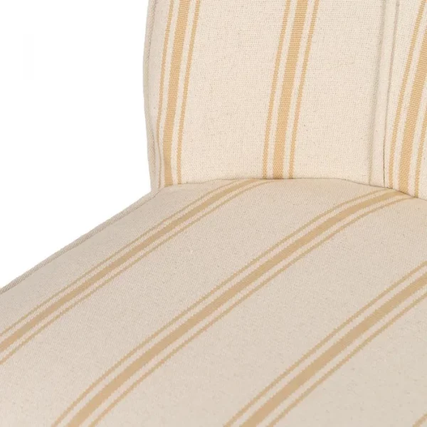 SILLÓN RAYAS MIEL MADERA DE CAUCHO SALÓN 54 X 64 X 73 CM - Imagen 8