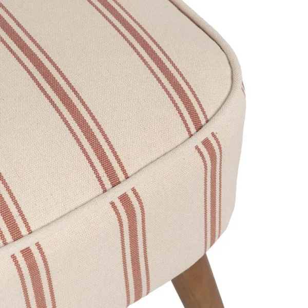 SILLÓN RAYAS TERRACOTA MADERA DE CAUCHO 54 X 64 X 73 CM - Imagen 9