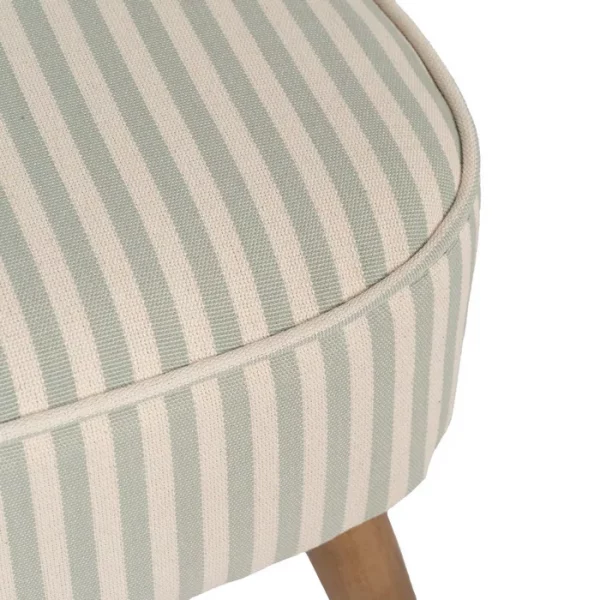 SILLÓN RAYAS VERDE MADERA DE CAUCHO 54 X 64 X 73 CM - Imagen 9