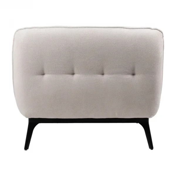 CHAISE-LOUNGER CREMA TEJIDO-METAL 168 X 90 X 82 CM - Imagen 5