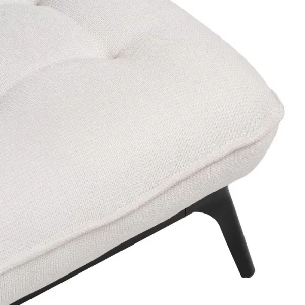 CHAISE-LOUNGER CREMA TEJIDO-METAL 168 X 90 X 82 CM - Imagen 8