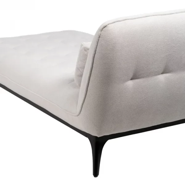 CHAISE-LOUNGER CREMA TEJIDO-METAL 168 X 90 X 82 CM - Imagen 11