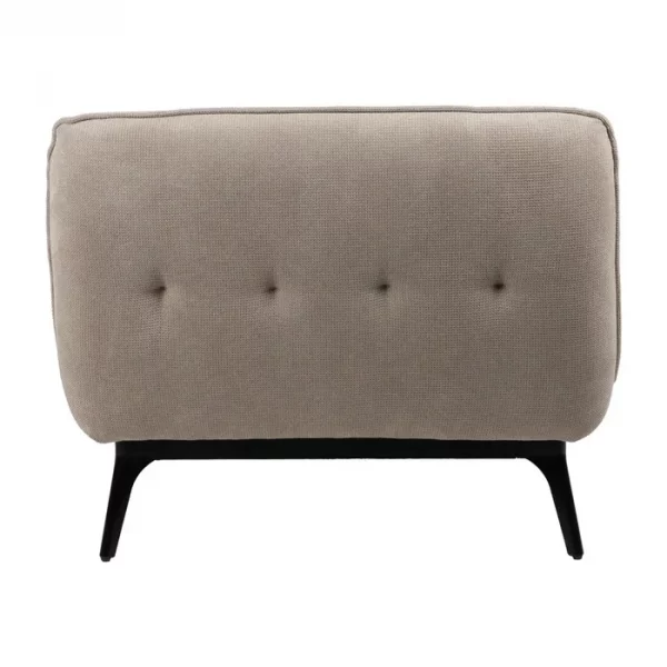 CHAISE-LOUNGER TAUPE TEJIDO-METAL 168 X 90 X 82 CM - Imagen 5