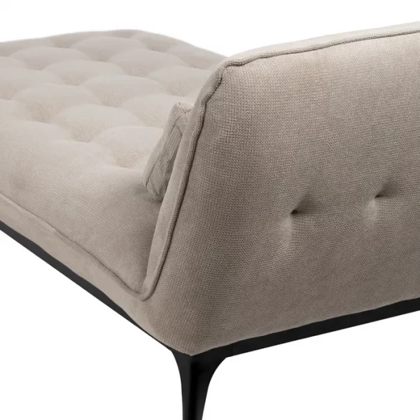 CHAISE-LOUNGER TAUPE TEJIDO-METAL 168 X 90 X 82 CM - Imagen 13