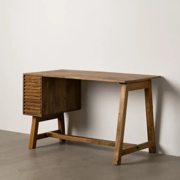 ESCRITORIO NATURAL MADERA DE MANGO 125 X 60 X 75 CM - Imagen 2