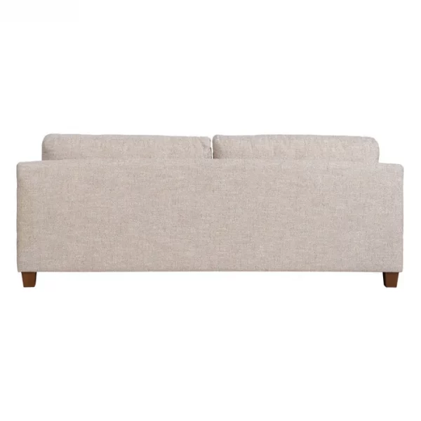 SOFÁ 3 PLAZAS BEIGE TEJIDO-MADERA 221 X 90 X 87 CM - Imagen 5