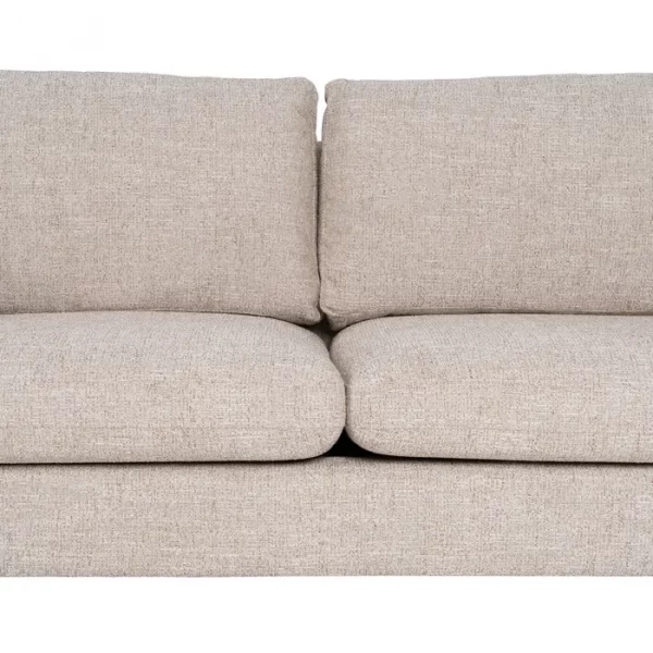 SOFÁ 3 PLAZAS BEIGE TEJIDO-MADERA 221 X 90 X 87 CM - Imagen 7