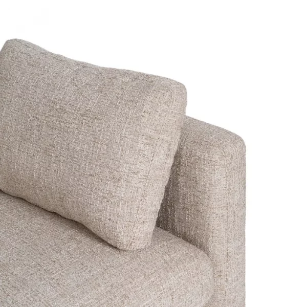 SOFÁ 3 PLAZAS BEIGE TEJIDO-MADERA 221 X 90 X 87 CM - Imagen 8