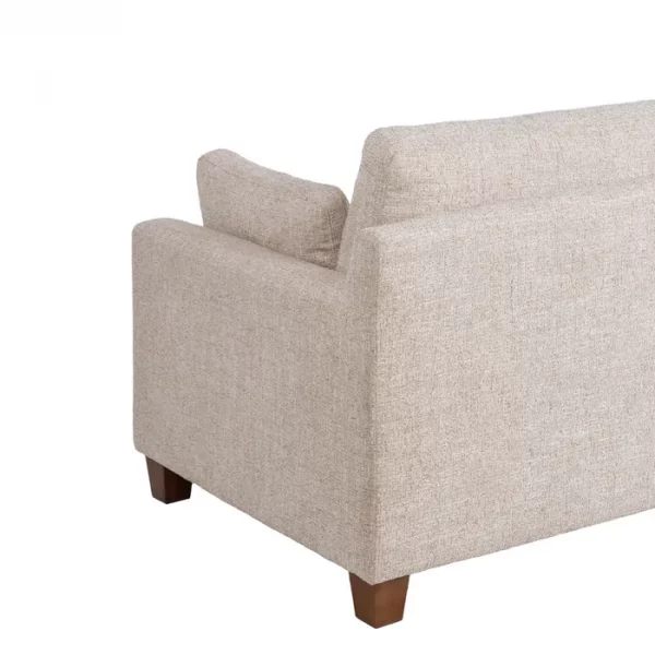 SOFÁ 3 PLAZAS BEIGE TEJIDO-MADERA 221 X 90 X 87 CM - Imagen 10
