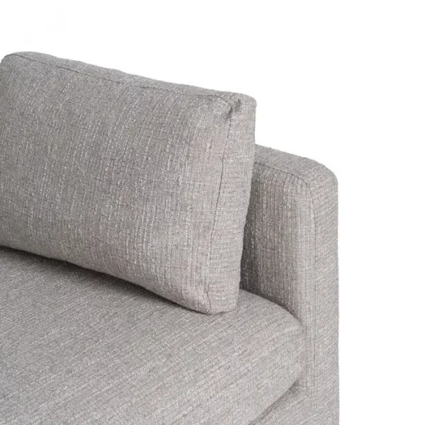 SOFÁ 3 PLAZAS GRIS TEJIDO-MADERA 221 X 90 X 87 CM - Imagen 8