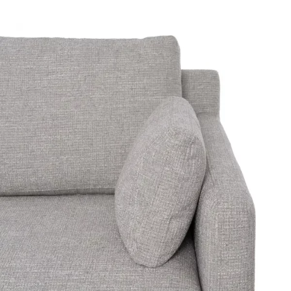 SOFÁ 3 PLAZAS GRIS TEJIDO-MADERA 221 X 90 X 87 CM - Imagen 9