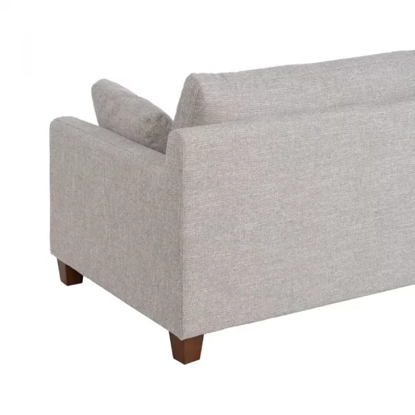 SOFÁ 3 PLAZAS GRIS TEJIDO-MADERA 221 X 90 X 87 CM - Imagen 11