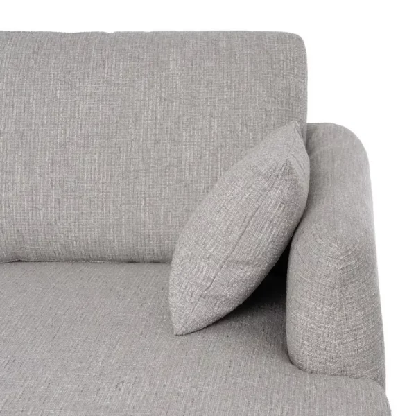 SOFÁ CHAISE LONGUE GRIS TEJIDO-MADERA 240 X 155 X 86 CM - Imagen 9