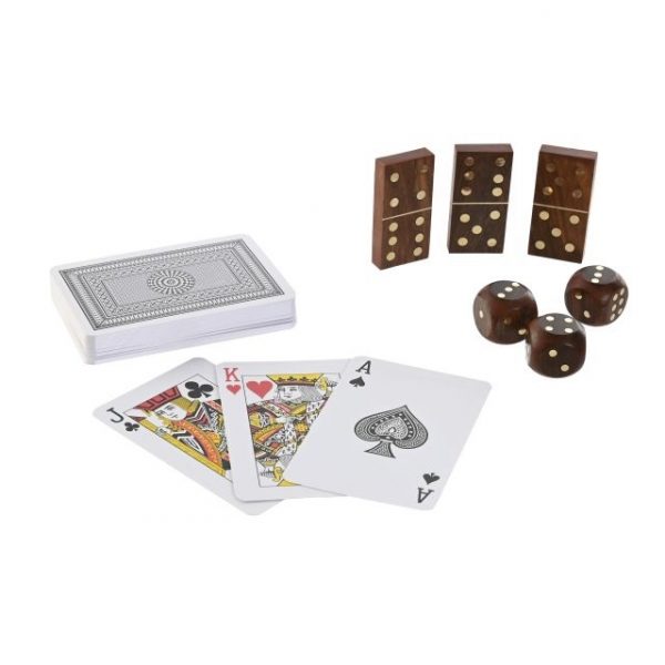 JUEGO SET 4 SHEESHAM LATON 20X15X5 3 JUEGOS MARRON - Imagen 3