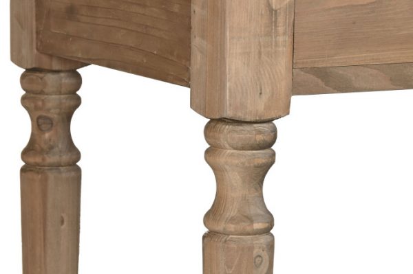 CONSOLA ABETO MADERA RECICLADA 200X55X78 - Imagen 6