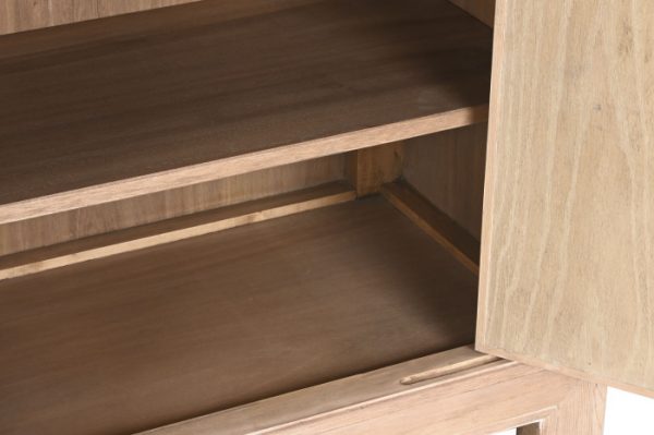 APARADOR OLMO MACIZO 215X44X88 6 PUE 3 CAJ - Imagen 5